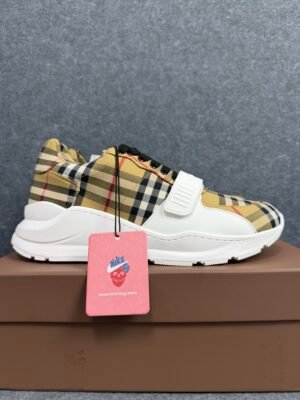 Burberry Ramsey Vintage Check Suede Leather Sneakers