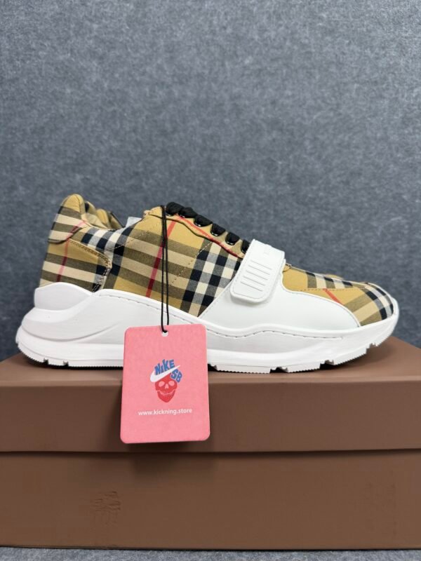 Burberry Ramsey Vintage Check Suede Leather Sneakers