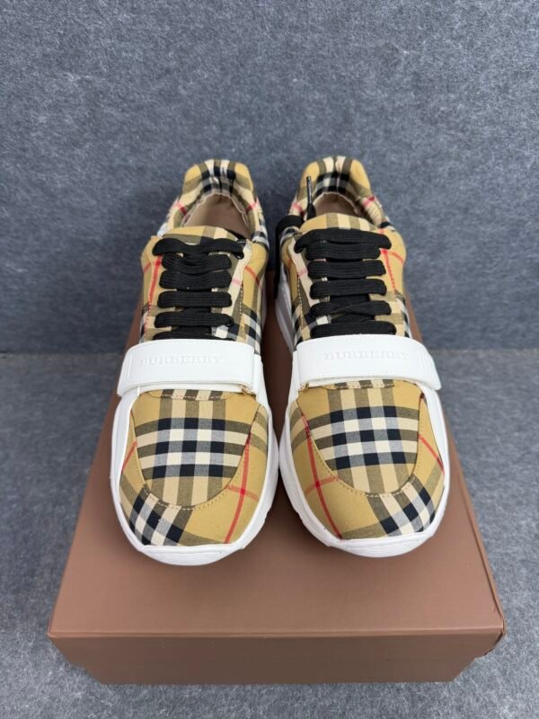 Burberry Ramsey Vintage Check Suede Leather Sneakers