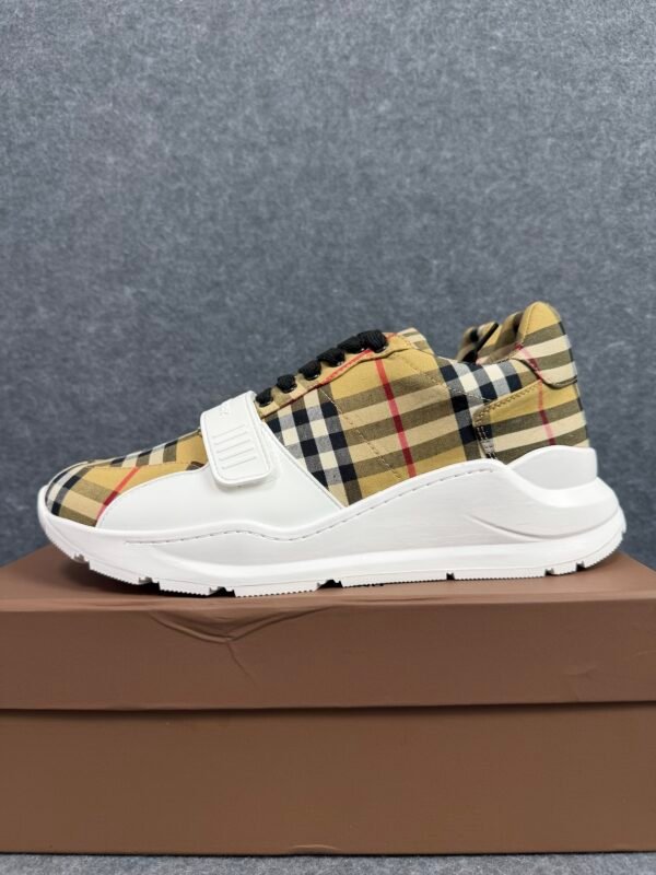 Burberry Ramsey Vintage Check Suede Leather Sneakers