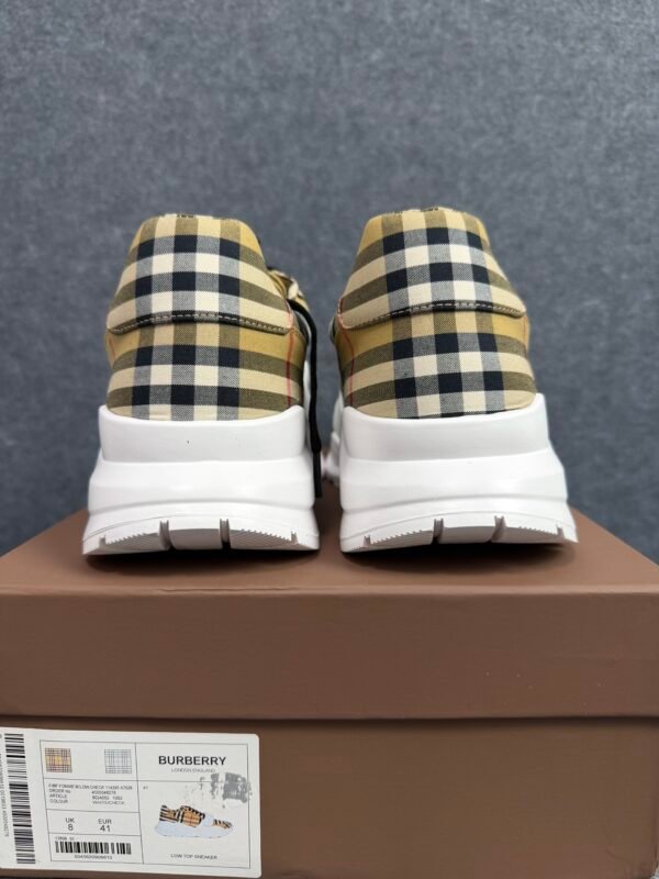 Burberry Ramsey Vintage Check Suede Leather Sneakers