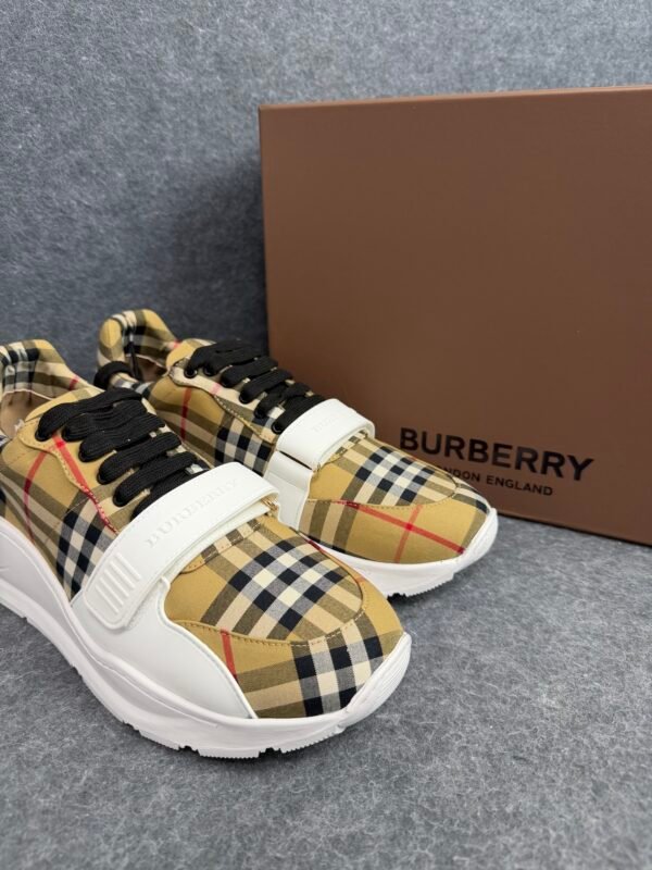 Burberry Ramsey Vintage Check Suede Leather Sneakers