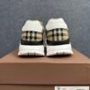 Burberry Ramsey Vintage Check Suede Leather Archive Biege White