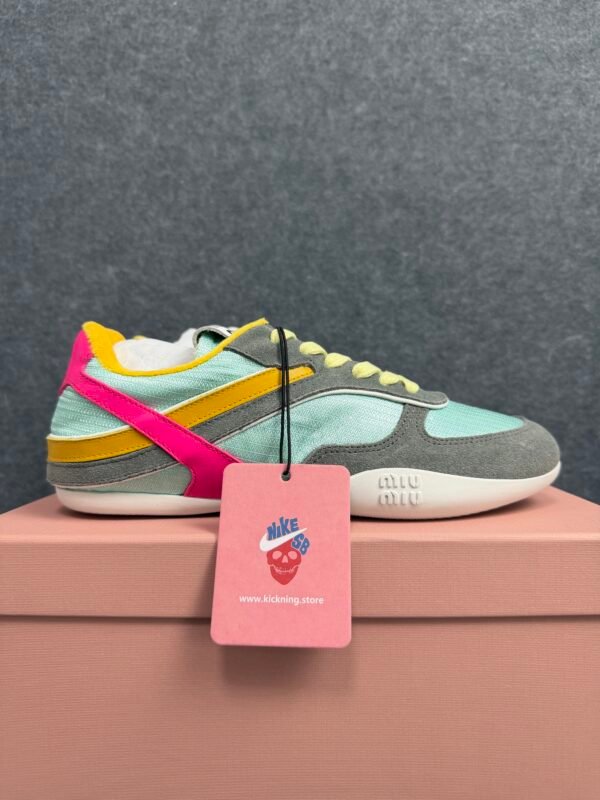 Miu Miu Gymnasium Sneaker ‘Anise Fuchsia’