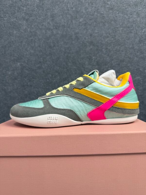 Miu Miu Gymnasium Sneaker ‘Anise Fuchsia’