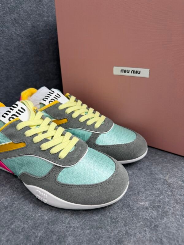 Miu Miu Gymnasium Sneaker ‘Anise Fuchsia’