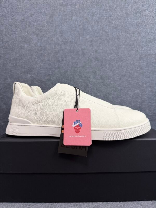 Zegna Deerskin Triple Stitch White