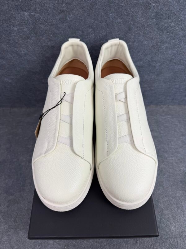 Zegna Deerskin Triple Stitch White