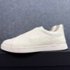 Zegna Deerskin Triple Stitch White