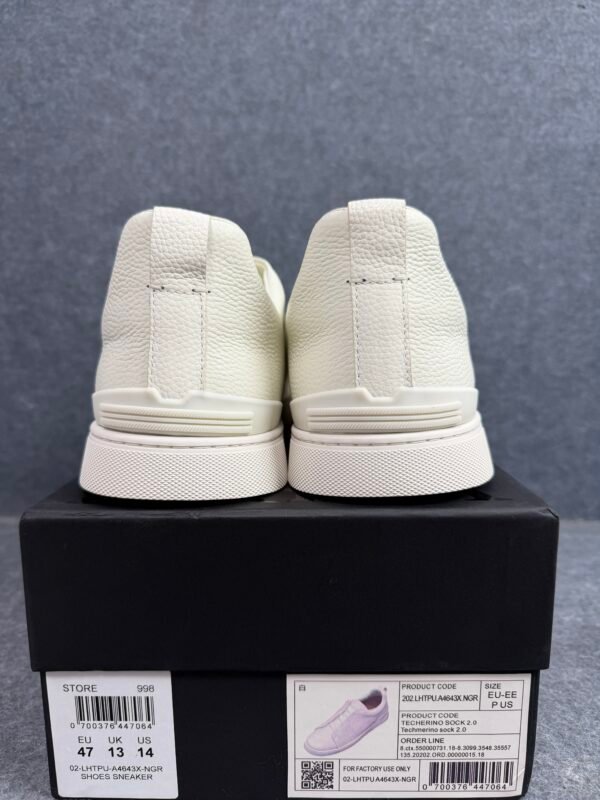 Zegna Deerskin Triple Stitch White