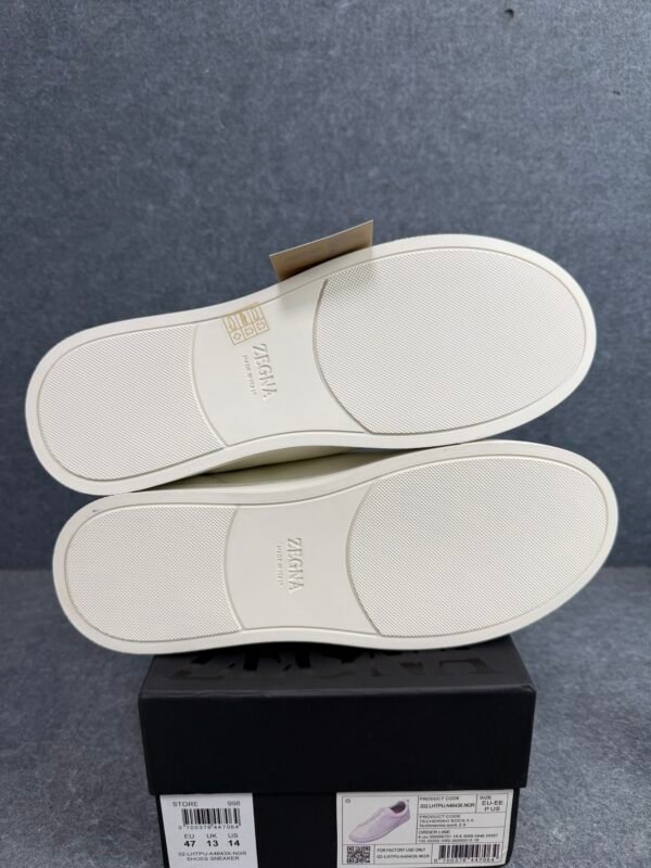Zegna Deerskin Triple Stitch White